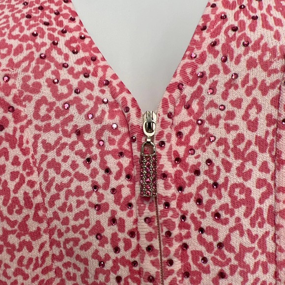 Bloomingdale's sweater pink size 2P Rayon & Nylon - Picture 2 of 11
